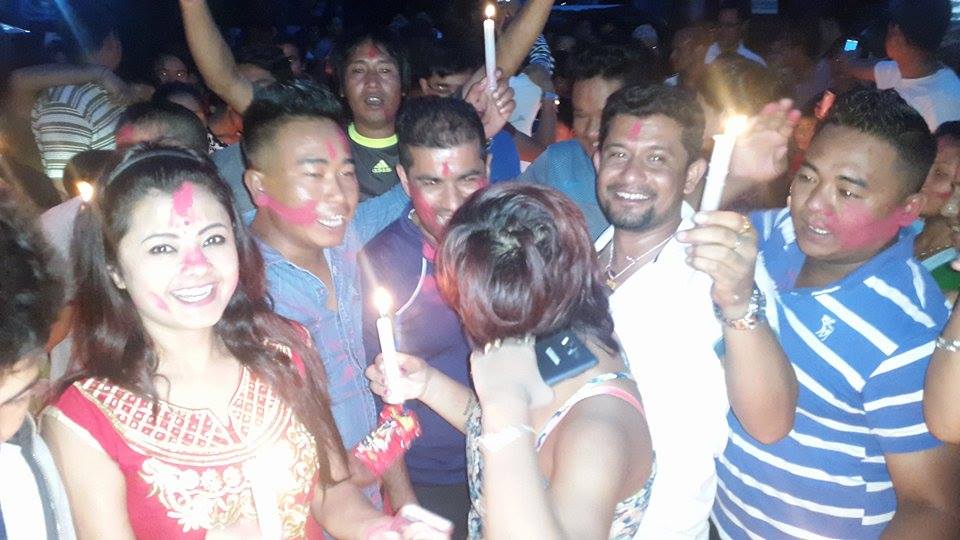 नेपालको संविधान २०७२ लाई स्वागत गर्दै कपनमा दिप प्रज्वलन
