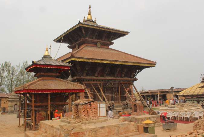 चाँगुनारायण मन्दिरको जीर्णोद्धार सुरु