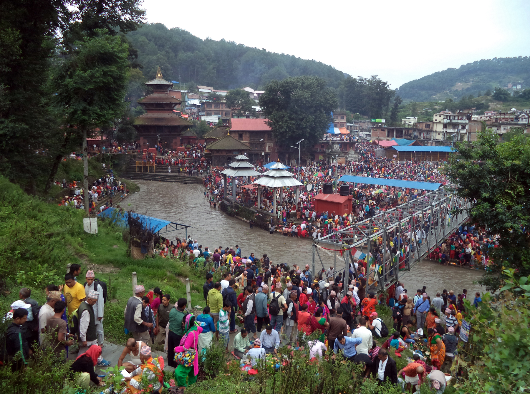 गोकर्णेश्वरमा भक्तजनको भीड