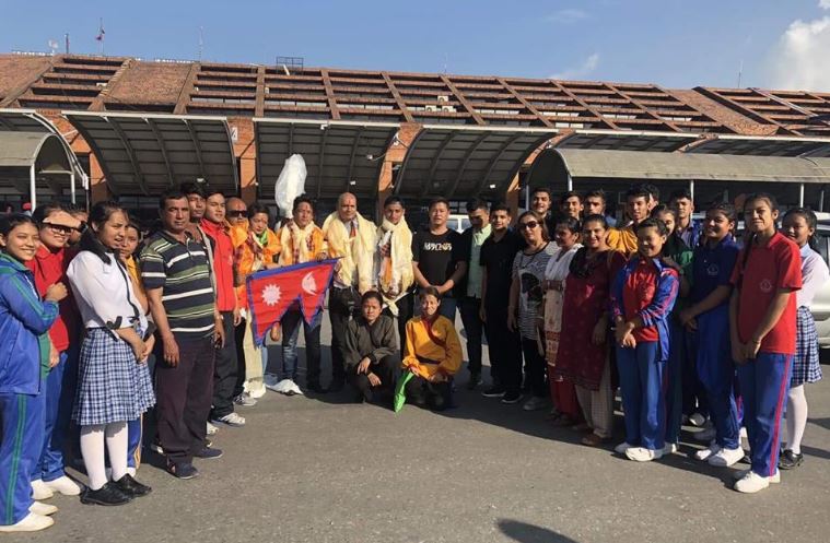 बूढानिलकण्ठ उमा कुङ फु चिन को शाउलिन मन्दिर मा १५ दिन को तालिम सकी नेपाल फिर्ती